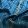 mila blue dot and stripe saree
