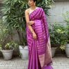 Meera Deep purple kamadhenu brocade saree