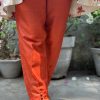 Rang orange tussar pants