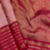 Trayi dusty pink korvai vanasingaram kanchipuram silk saree