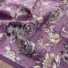 Maya Lilac paisley handprinted tussar saree