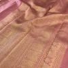 Meera dusty pink kamadhenu brocade kanchipuram silk saree