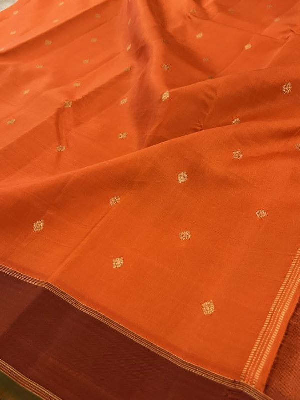 Vera Orange kanchipuram silk saree
